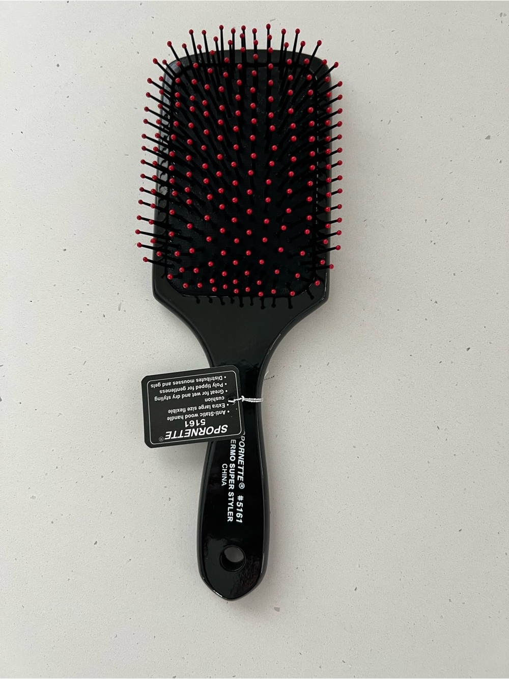 Spornette 5161 Fermo Super Styler Extra Large Paddle Brush NWT